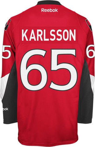 Reebok Ottawa Senators Premier Replica Home Jersey-Karlsson #65