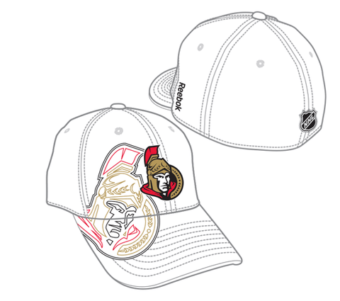 Reebok Ottawa Senators Draft Flex Hat -Primary White